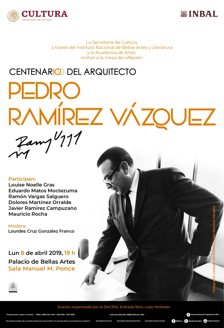 Cartel Centenario de Pedro Ramírez Vázquez